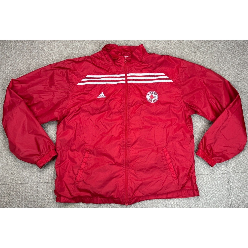 Adidas MLB Boston Red Sox Full Zip Windbreaker Jacket Size 2XL